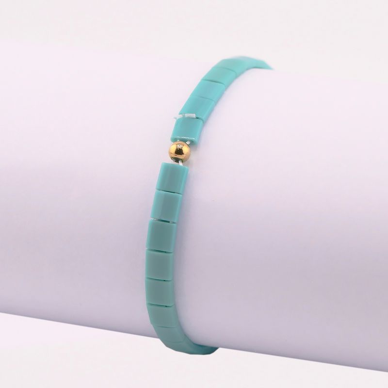 Pulsera Mosaico Esmeralda C/v (14 Cm - 17 Cm)